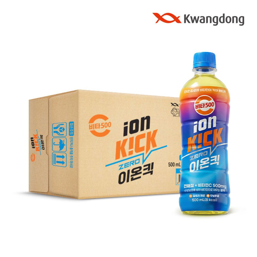 이온킥 [본사직영] 비타500 이온킥 제로 PET 500ml24입 이온음료