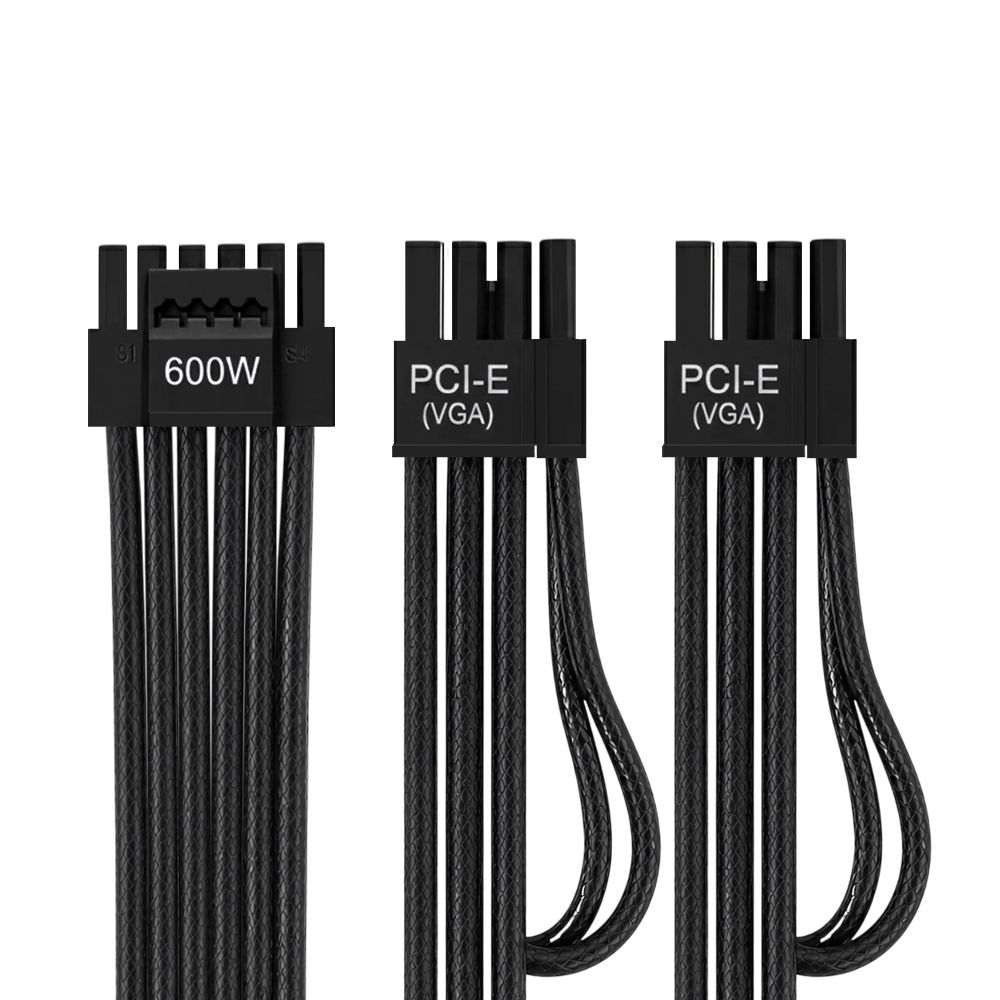 AONE 시그니처 12V-2X6 TO PCIE 8핀 2포트 변환 케이블
