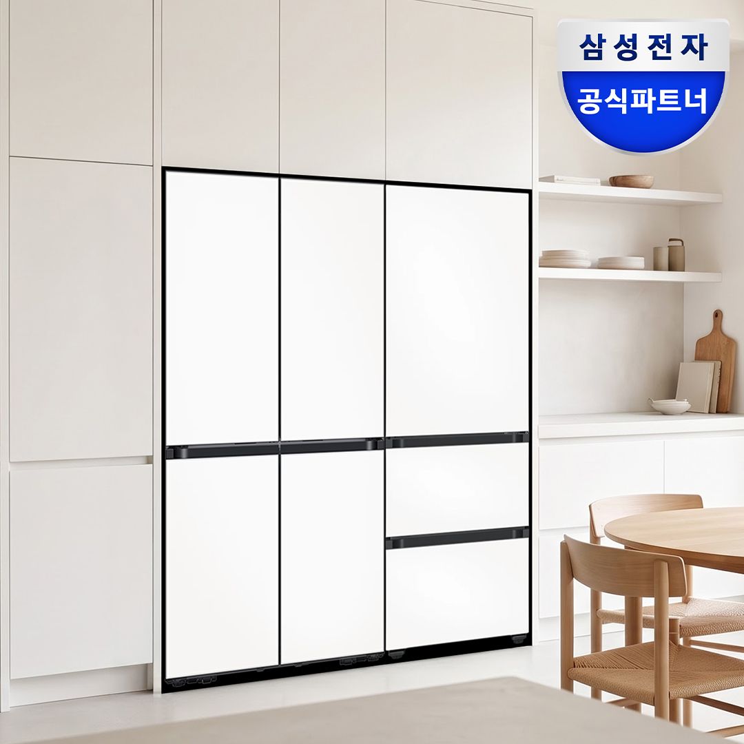 삼성전자 비스포크 키친핏 냉장고 김치냉장고 1등급 세트 RM70H63R1Z RQ33DB74C1AP