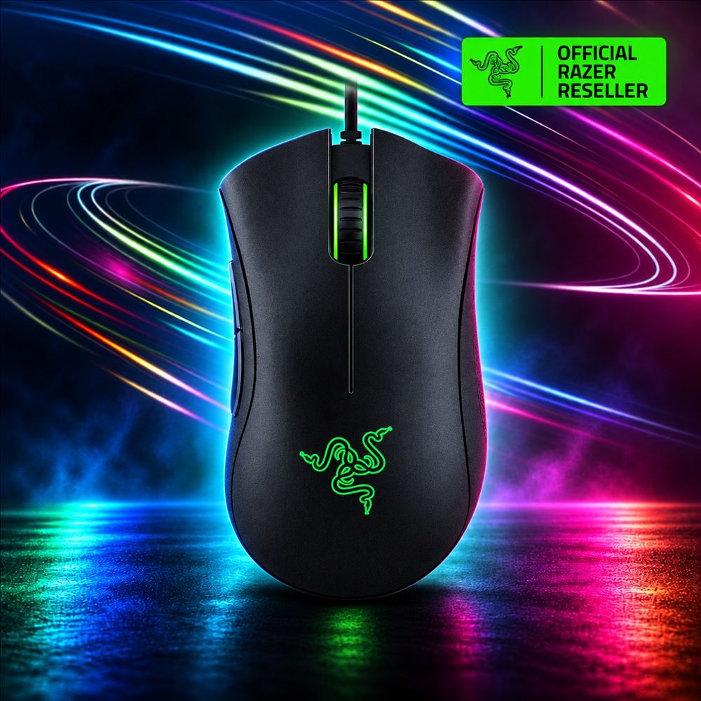 RAZER DeathAdder 데스에더 에센셜 게이밍 게임용 손목보호 인체공학 유선 게임 마우스 블랙