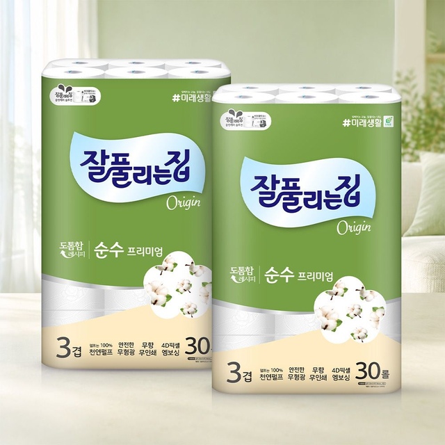 잘풀리는집 도톰한 3겹 베스트 화장지 모음전 - 이미지 6