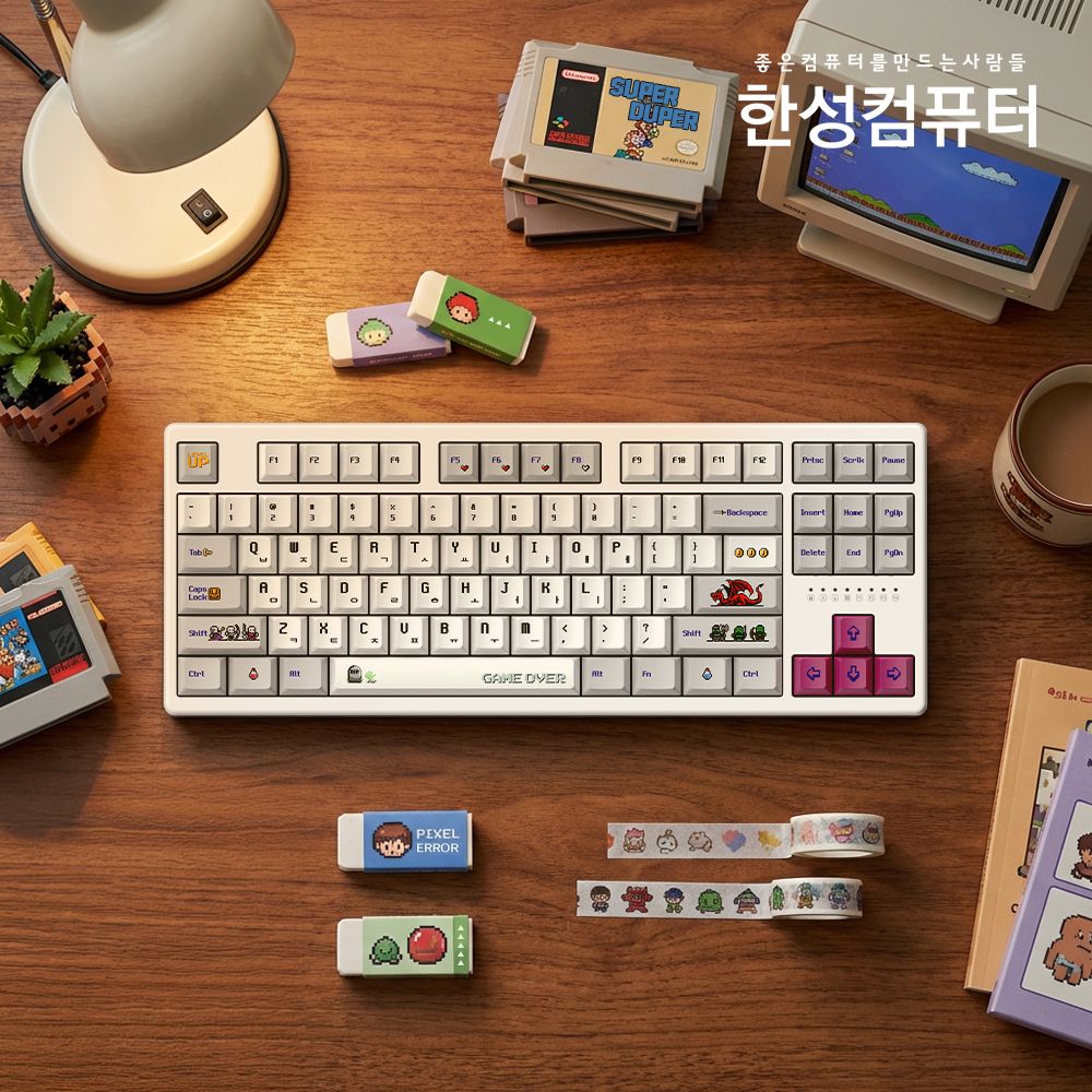 한성컴퓨터 TFG Magnetox 2XL 게이밍키보드 픽셀 (POLARIS2 저소음 35g)