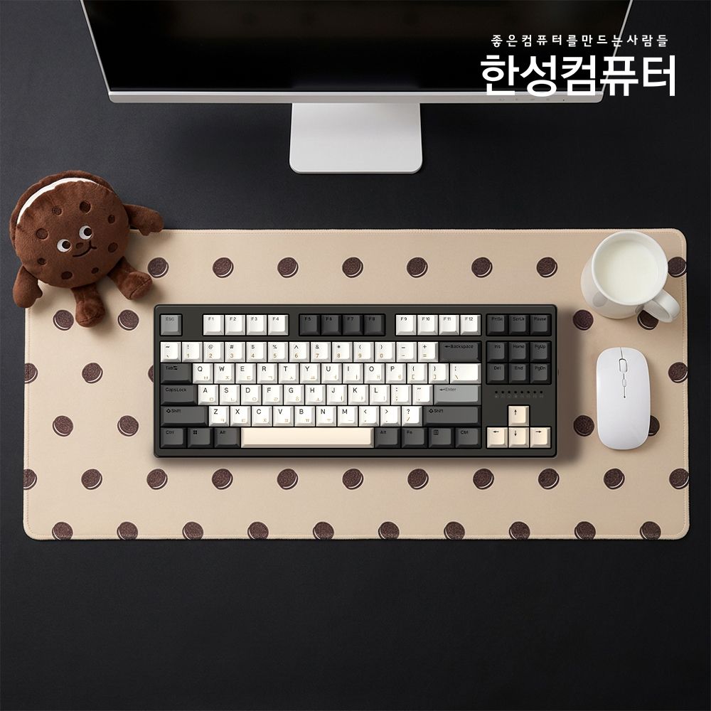 한성컴퓨터 TFG Magnetox 2XL 게이밍키보드 쿠키앤크림 (POLARIS2 저소음 35g)