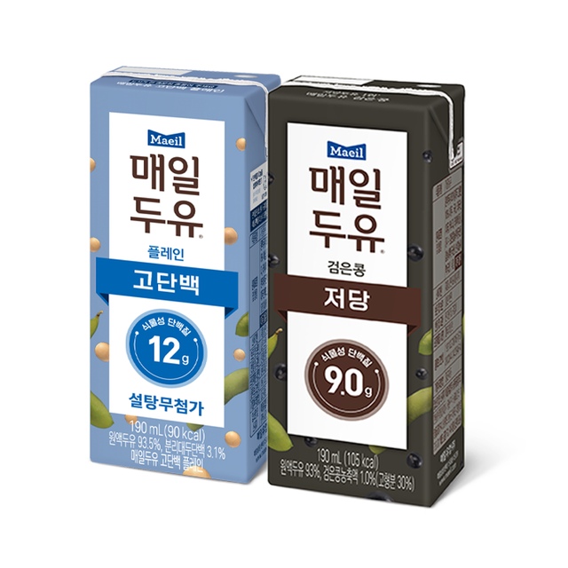 매일두유 검은콩+고단백 혼합구성 190ml 총48팩 외 골라담기 원산지 : 상세정보 참고 - 이미지 3