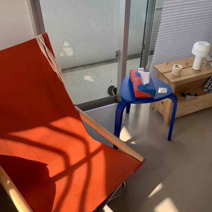 Veranda of a small room ☕️
#NychairX
#IKEA
#Colorful life