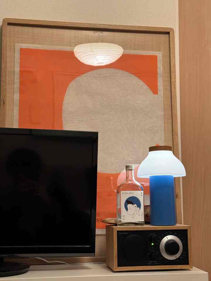 A companion for relaxing time🍶📻

#tivoli #ラジオ #照明