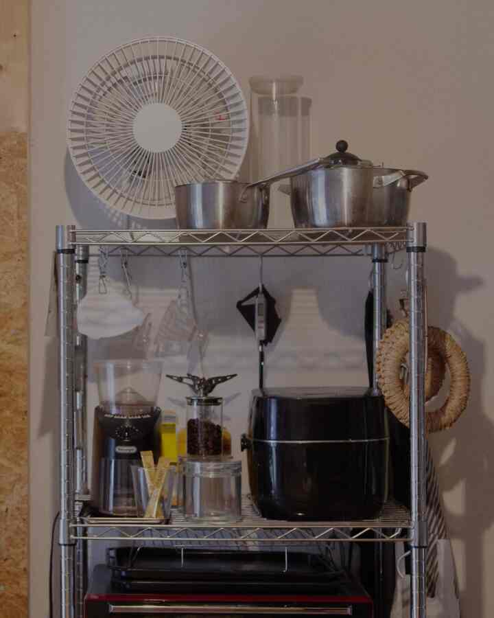 #キッチン収納 #コーヒー収納 #メタルラック #キッチン小物 #賃貸キッチン #賃貸インテリア