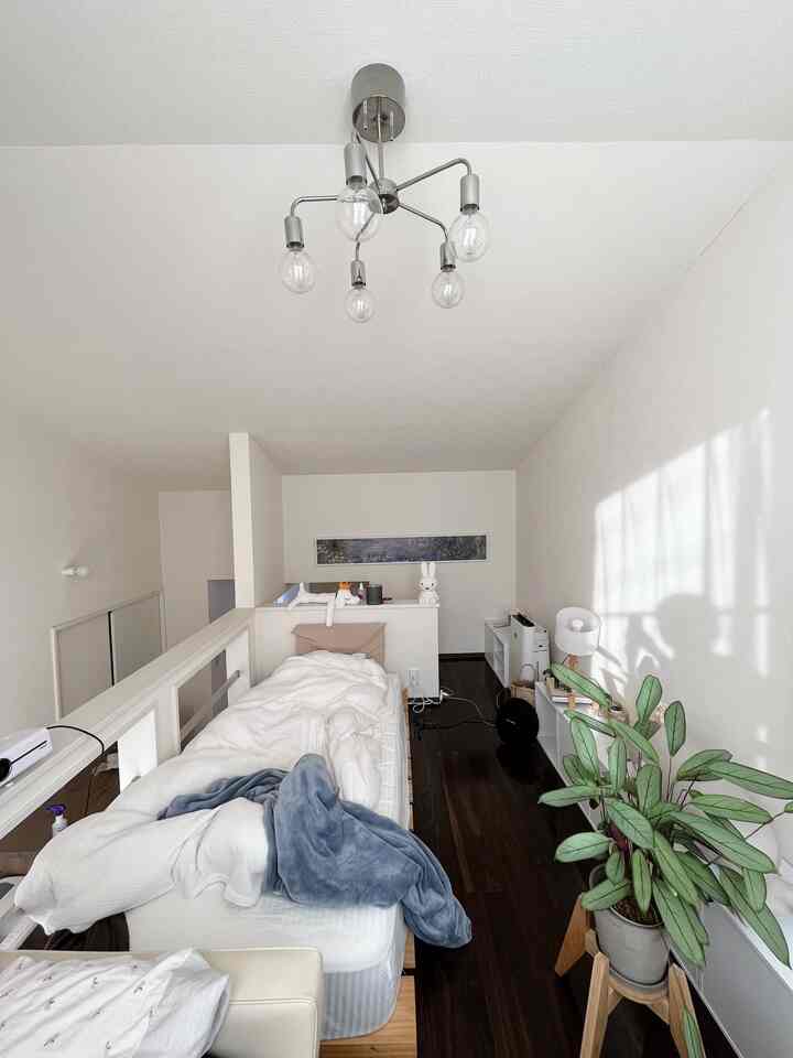 #ロフト #6畳 #一人暮らし #ダークブラウンの床