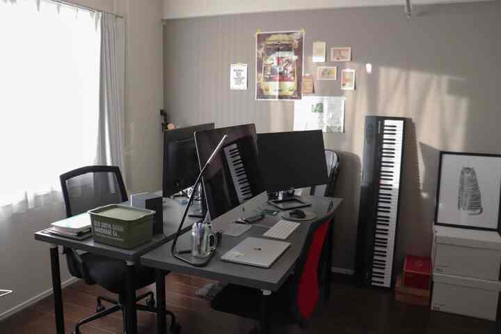 集中力高まる仕事部屋

#賃貸 #賃貸マンション #2LDK #夫婦二人暮らし #リモートワーク #リモートワークスペース #デスク #IKEA