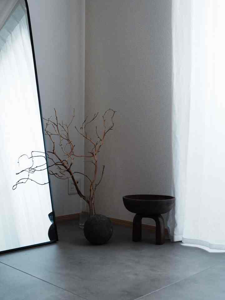 お気に入りのインテリアアイテムが増えるたびに
おうちが好きになっていく。

家でまったりする時間が
より満たされていく気がします。

#枝物
#グレーインテリア 
#鏡
#ミラー