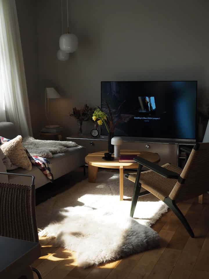 シープスキンがお気に入りで毎年買い足しちゃってます。 #シープスキン #ムートンラグ