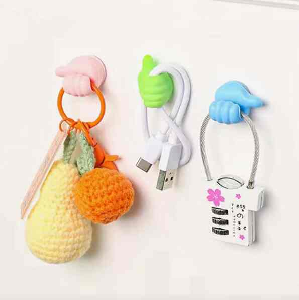 つまみ型フック (ランダムカラー) 5個/10個入り