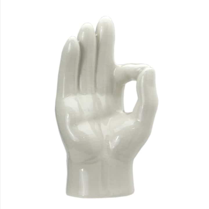Porcelain Hand Objet “OK” ポーセリン ハンド オブジェ "オーケー"