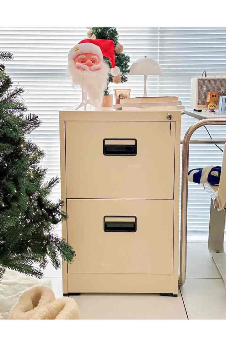 バター2段移動式キャビネット