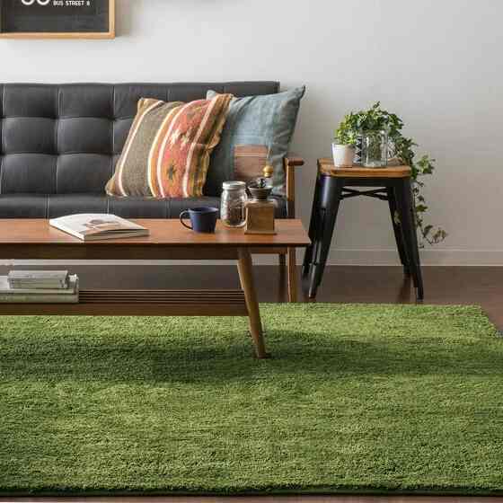 洗える シャギーラグ 長方形