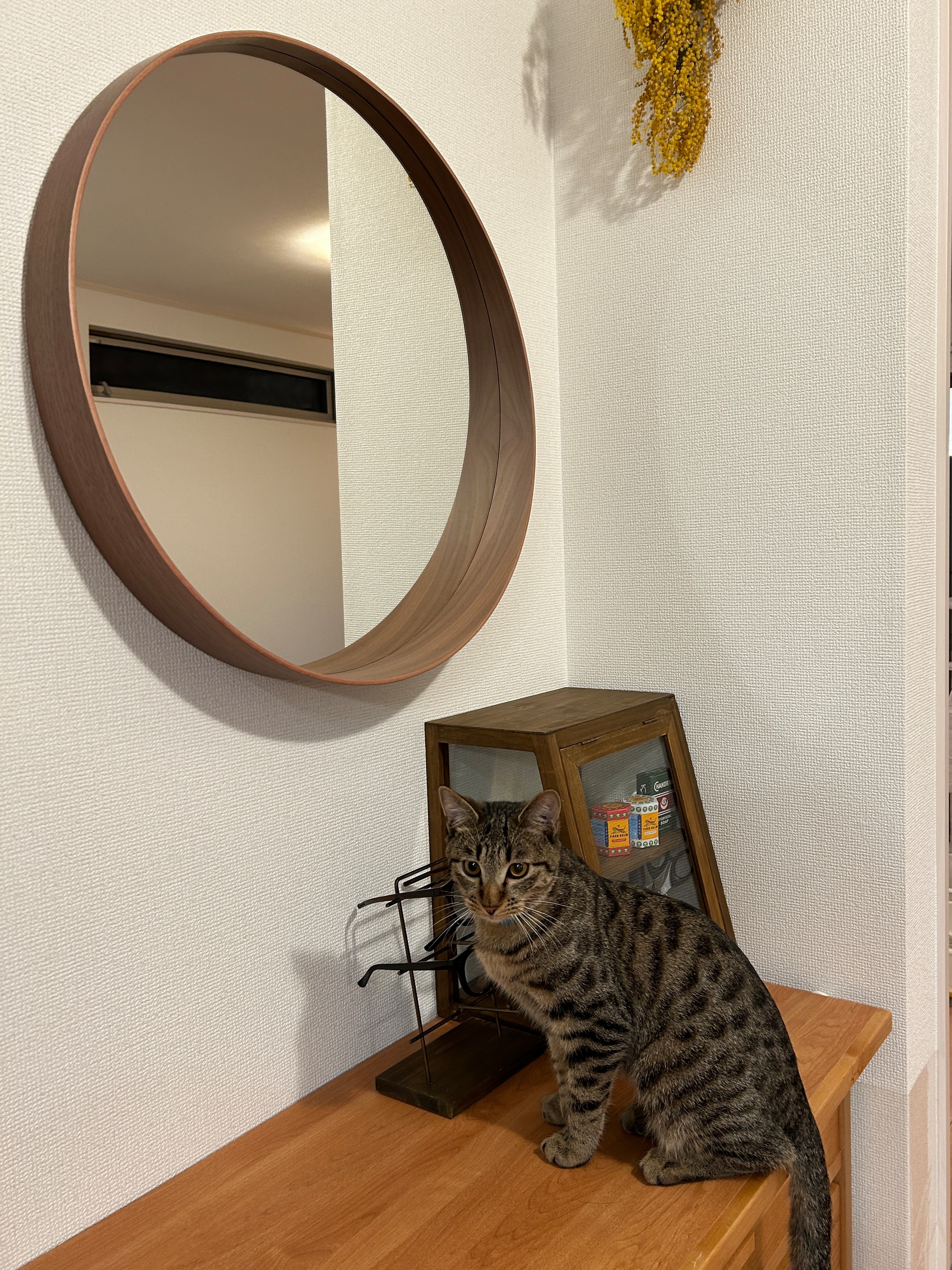 STOCKHOLM ストックホルム ミラー 60 cmを使ったインテリア