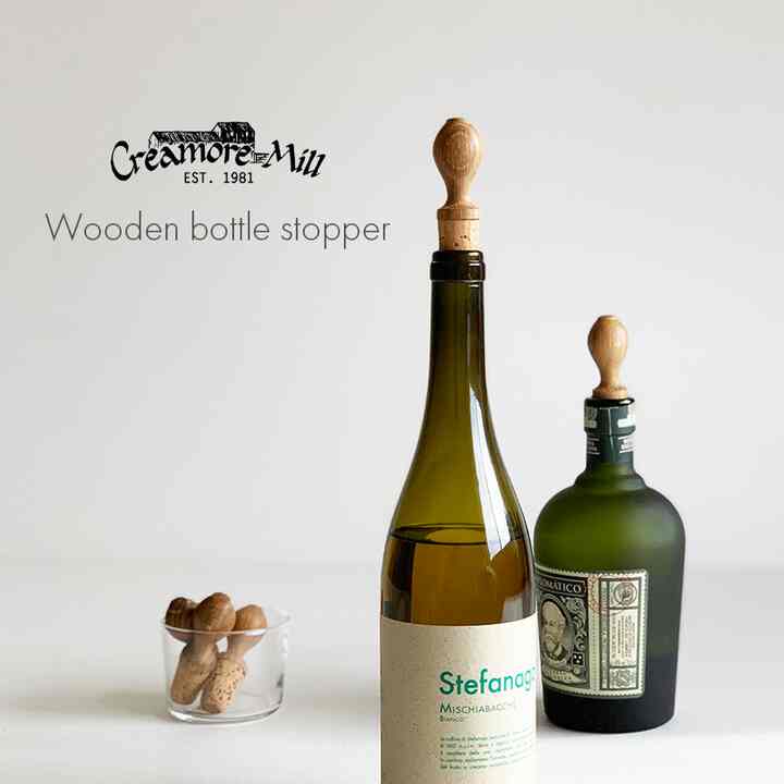 ボトルストッパー 木製 ワインストッパー［2色］