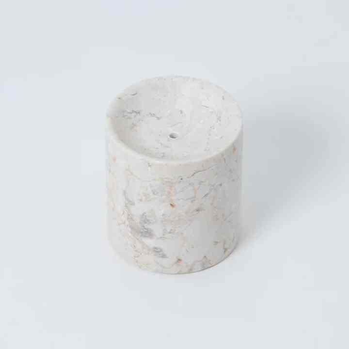 Marble Incense Stand Cream (Short) インセンススタンド