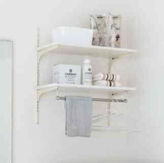 ランドリー可動棚 クリアホワイト LT2P-CW-A