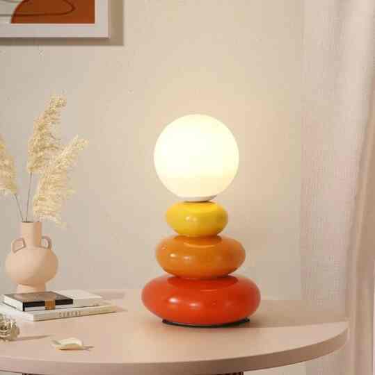 セラミックテーブルランプ フロストガラス