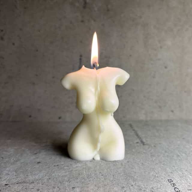 キャンドル ホワイト naked lady body