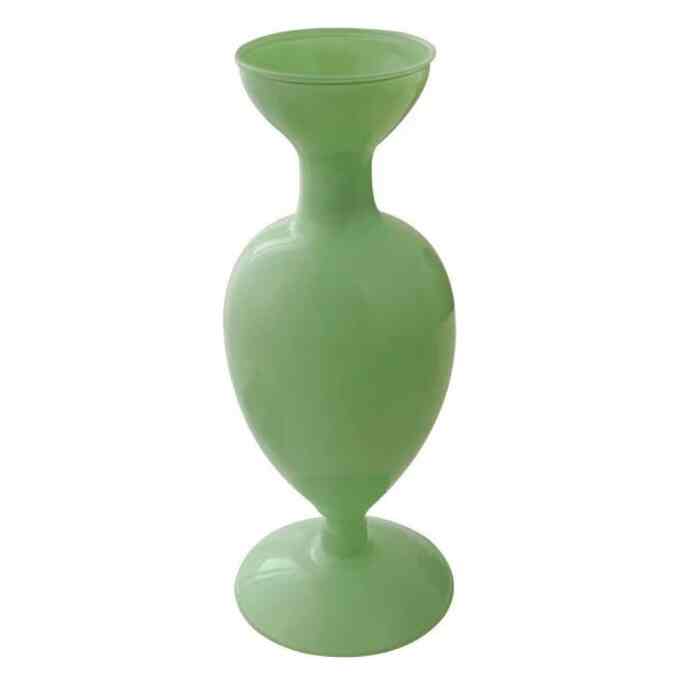 グリーン ガラス フラワーベース