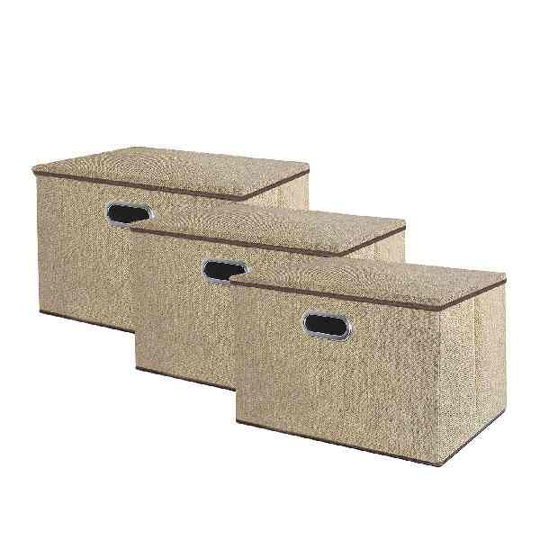 折り畳み 収納ボックス 3個セット ふた付き