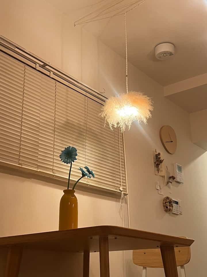 🌼☁️🕙

夜フォト＆あまり撮らない画角から🌙
今回のお花はガーベラです🙌

#電球 
#電球照明 
#テーブル周り 
#ブラインド 
#フラワーインテリア 
#ナチュラルインテリア 