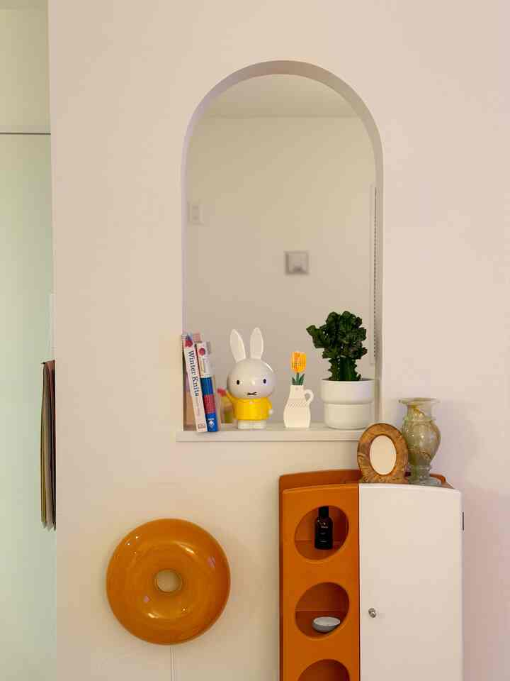 室内窓🪟白と黄色を若干意識して春らしくしてみました🌼
#室内窓