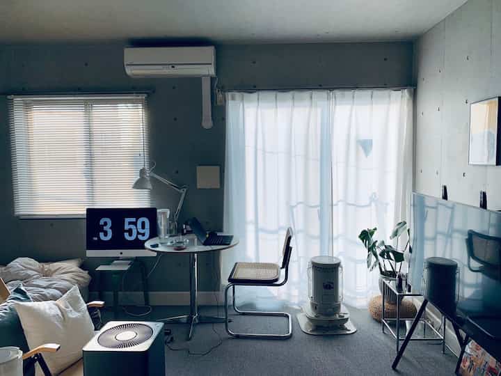 コロナストーブが個人的に凄く好きでした。

#ストーブ #石油ストーブ #コンクリート打ちっぱなし
