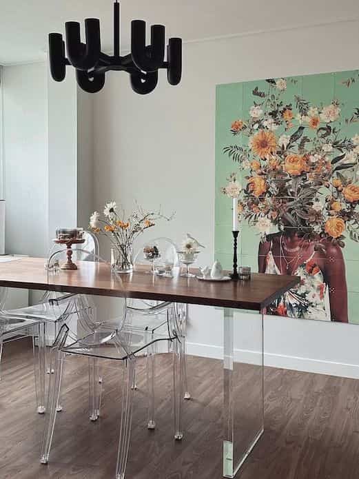 Transforming the frequently visited dining area into a stylish space. 🍽️✨ #DiningDecor #EntertainingSpace #InteriorInspiration