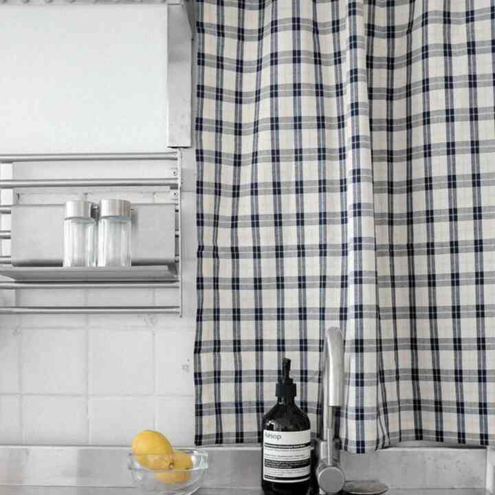 Vin check curtain カーテン