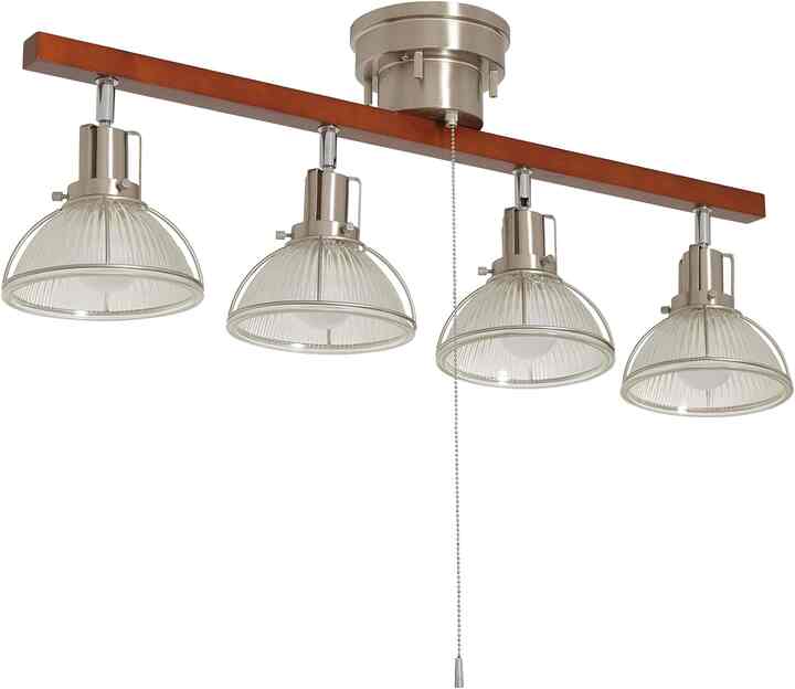 シーリングライト4灯 シーリングスポットライト ガラスシェード ウッド GT-DJ-4N