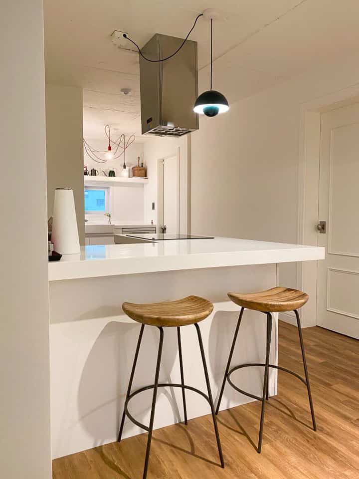 Enjoying a simple meal at the island bar. #CasualDining #KitchenIsland #ChillVibes