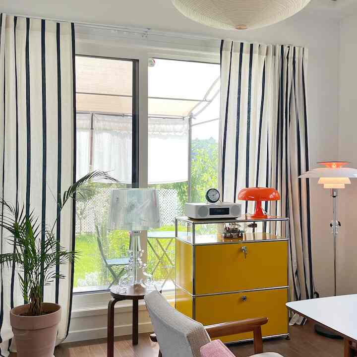 A refreshing vibe in the living room. #CoolAndCalm #FreshInteriors #SoothingSpace