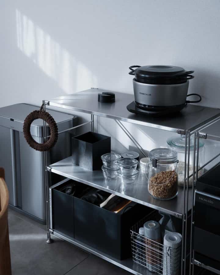 #無印良品収納 #無印良品 #ラック #ラック・シェルフ #シルバー 