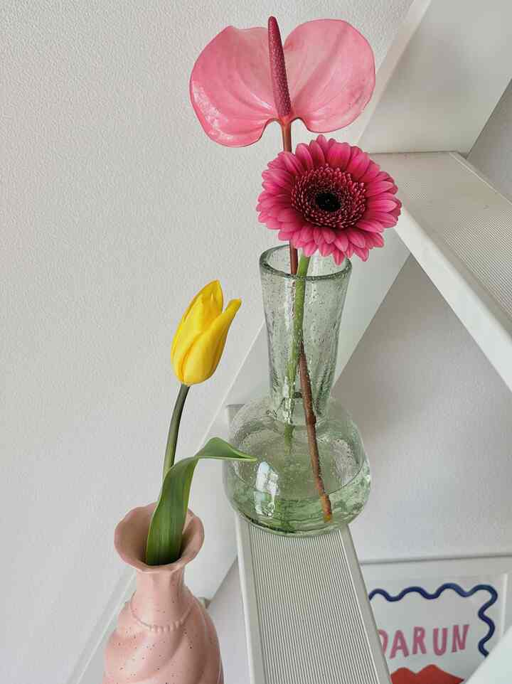 🩷💛
#Flower vase interior #花のインテリア #花器