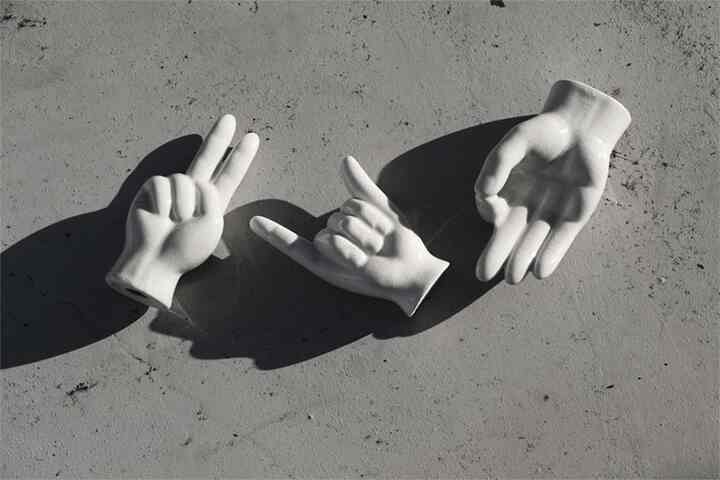 ポーセリン ハンド オブジェ［3種］