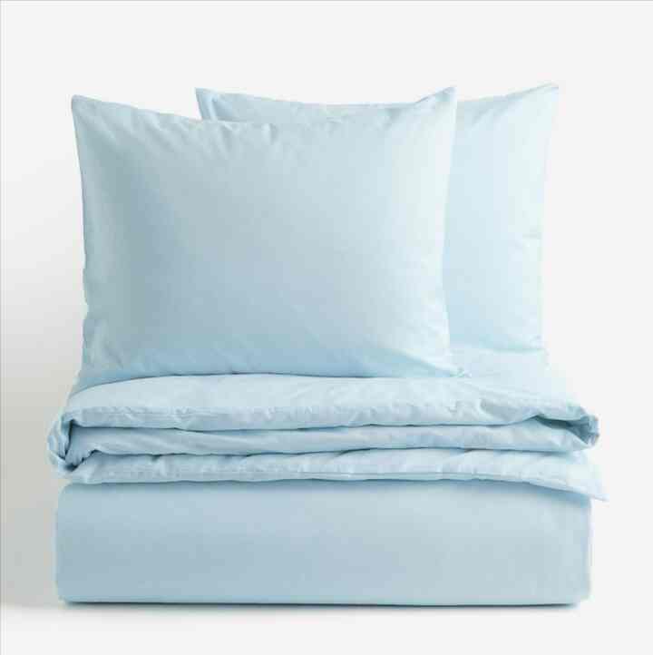 コットン掛け布団カバーセット ダブル／キング 【3colors】