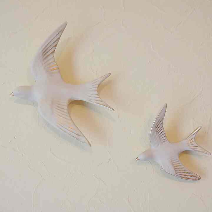 つばめ ツバメ 壁飾り 壁掛け 2サイズセット