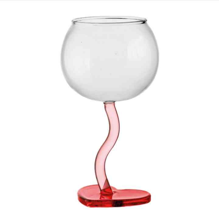 Heart Shaped Base Cocktail Wine Glass
