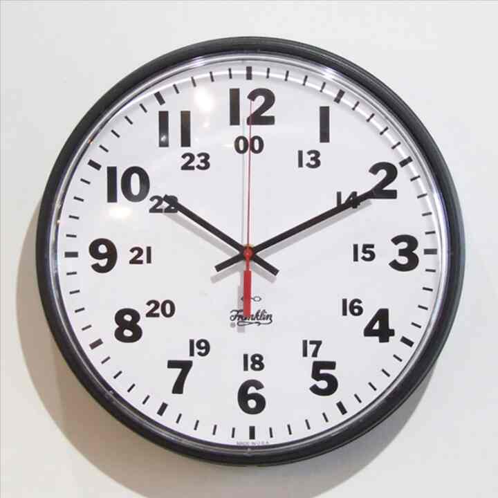 Hour Wall Clock 12/24アワーウォールクロック