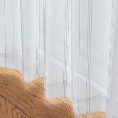 遮熱･ミラーレースカーテン(ストライプ9296)