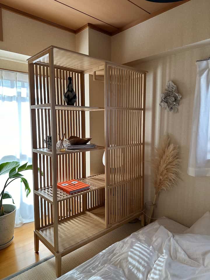 夏が近づいたから朝の日差しが良い感じ☺️

#ikea #和室 #isamunoguchi #akari #bedroom 