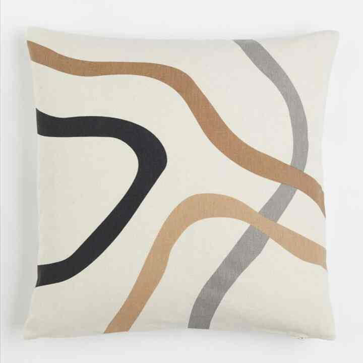 パターンコットンクッションカバー