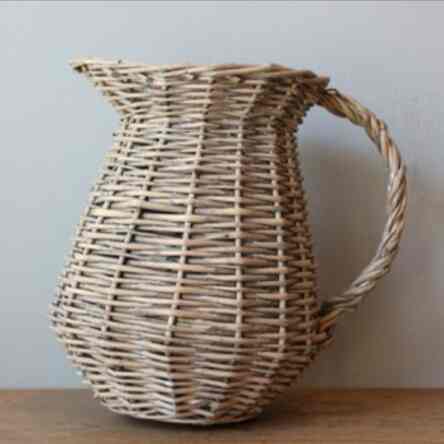 アンティーク風 【柳 ピッチャーバスケット】［2サイズ］