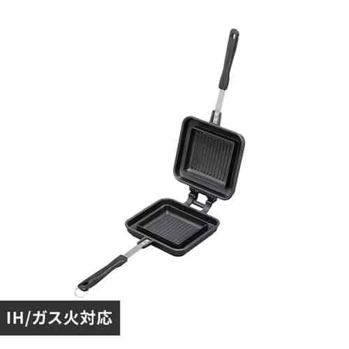 具だくさんホットサンドメーカー IHガス火両用 NGHS シングル