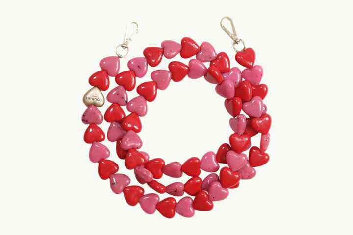 スマートフォンチェーン CUORE PINK-RED