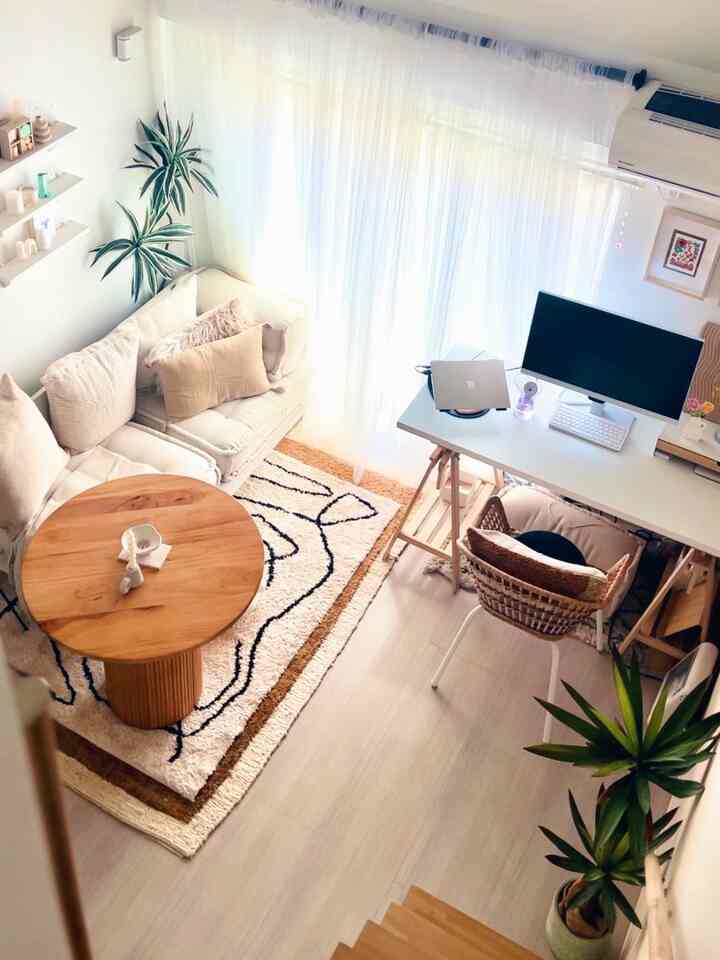落ち着く我が家のリビング🤍🌼
______________________________  
#海外インテリア #一人暮らし #ikea #vlogger #roomtour 
