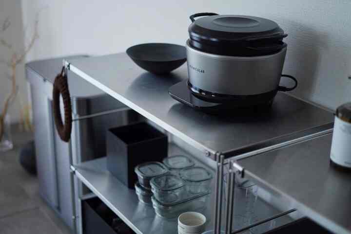 #シルバーインテリア #炊飯器 #ラック #収納棚 #無印良品